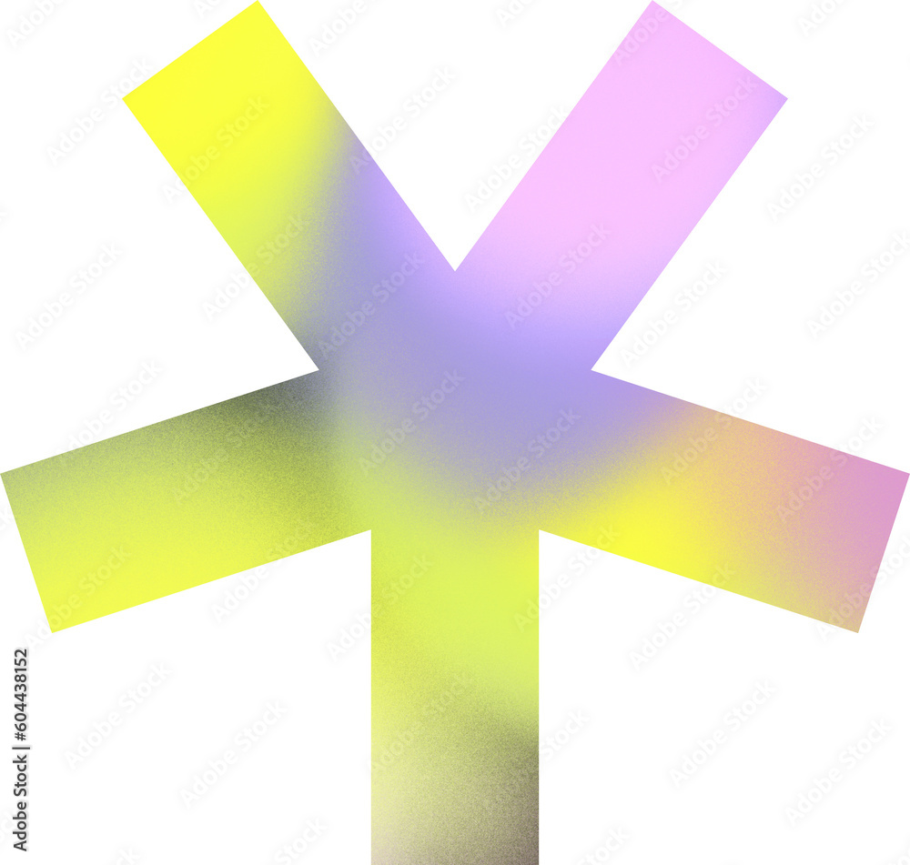 Basic geometric shape with abstract grainy gradient. Square star bauhaus element with grain texture in lime, light pink purple. Basic geometric shape with abstract grainy gradient. Square star bauhaus element with grain texture in lime, light pink purple.
