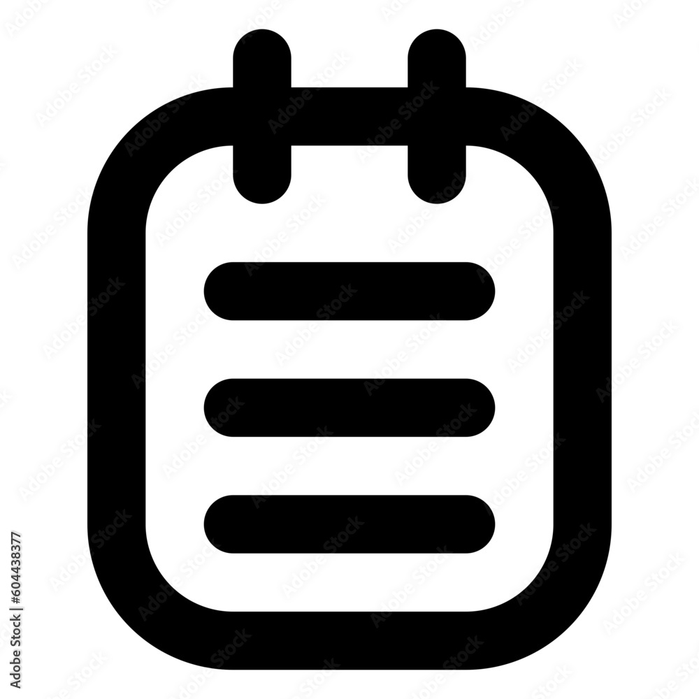 notepad outline business icon notepad outline business icon