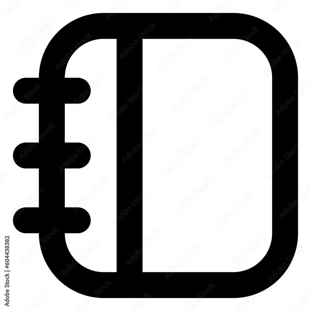 Obraz premium book outline business icon