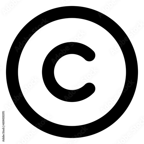 copyright outline business icon