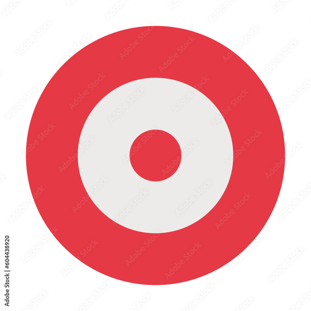 target Flat graphic design business icon target Flat graphic design business icon