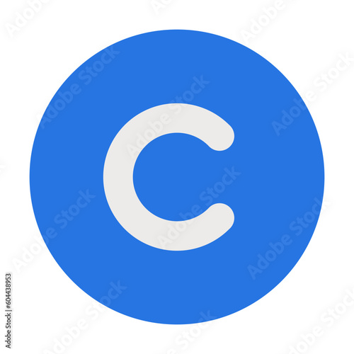 copyright Flat graphic design business icon