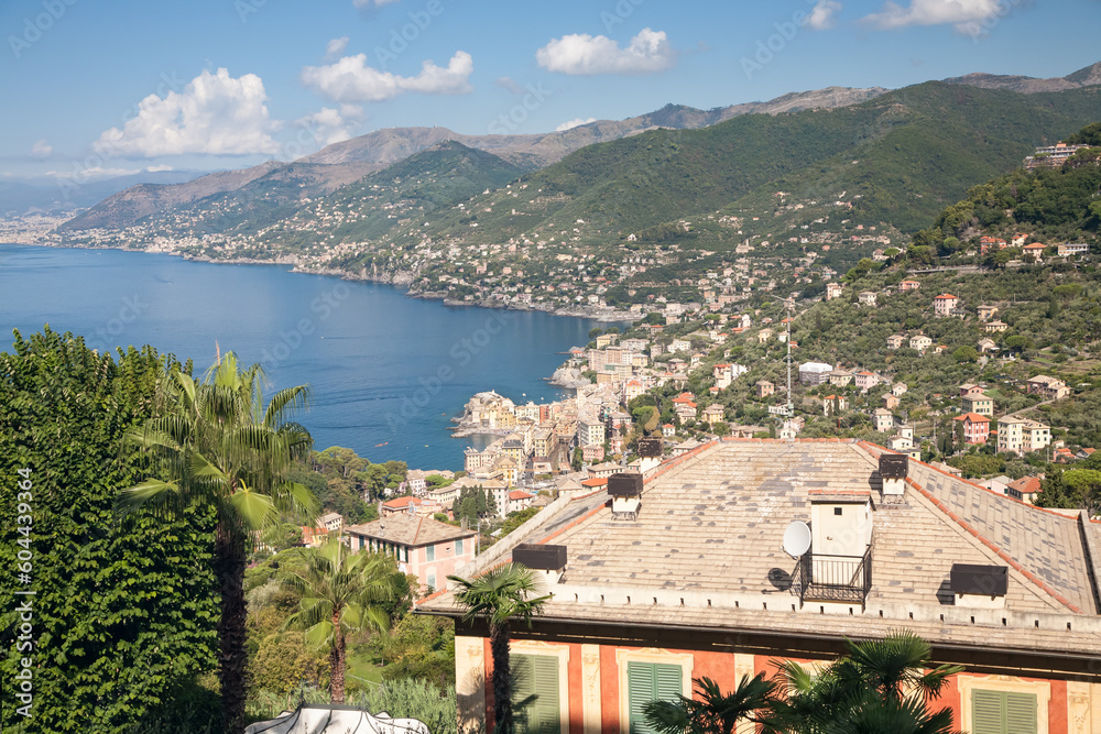 Naklejka premium Coastline, Liguria, Italy