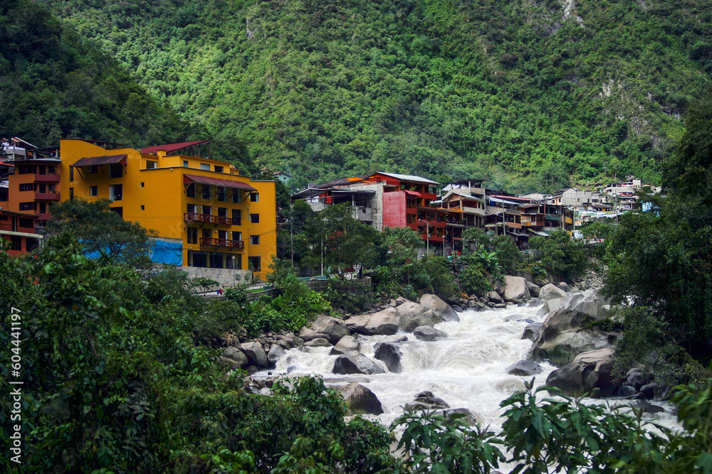 Aguas Calientes is a town in the Urubamba River Valley, in southeast Peru. It’s known for its thermal baths and as a gateway to the nearby Inca ruins of Machu Picchu.