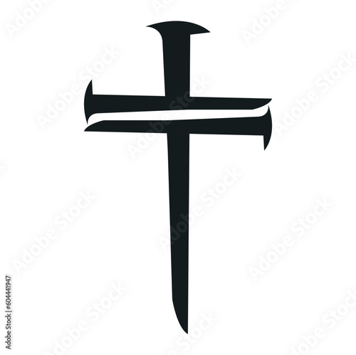 Nail Cross Christian Nail Cross Vector illustrator
