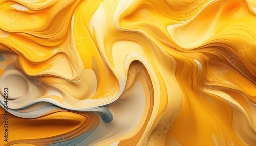 The background is abstract and yellow. (Generative AI)