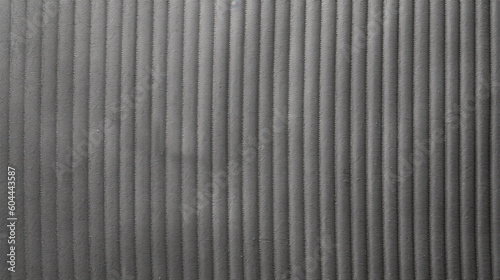 Gray (Grey) Corduroy Fabric Texture Background - Textile Material - Generative AI