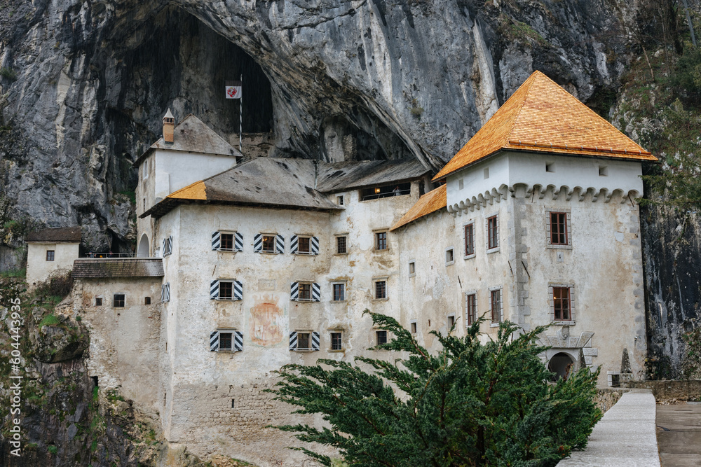 The famous Predjama Castle in Slovenia