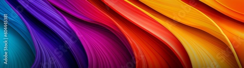 Abstract colorful bold colors and gradients waves texture background panorama banner for web design backdrop   Generative Ai 