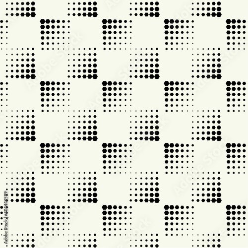 Vector monochrome geometric pattern in simple graphic design. Fashion trendy geometry.