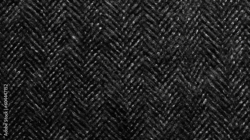 Wallpaper Mural Black Tweed Fabric Texture Background - Textile Material - Generative AI Torontodigital.ca