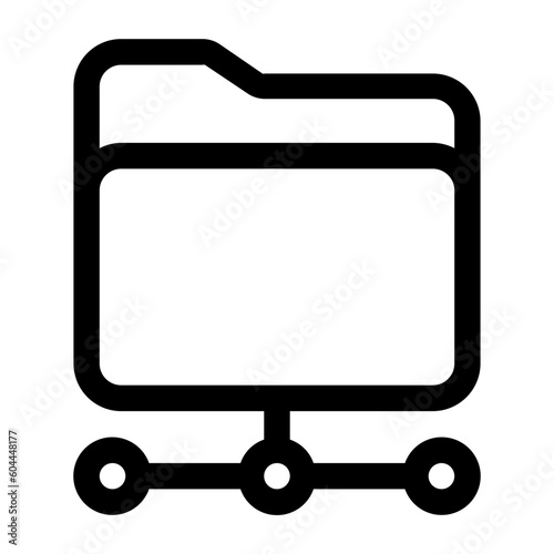 ftp folder share outline icon