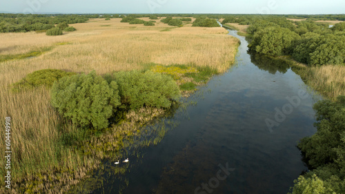 Danube Delta aerial view