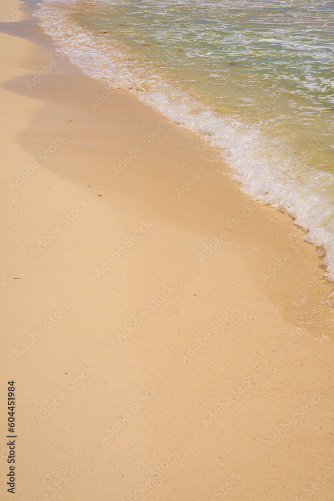 Waves with foam on the Caribbean coast in Mexico. Waves with foam on the Caribbean coast in Mexico.