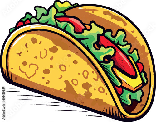 Taco vector, Generative AI