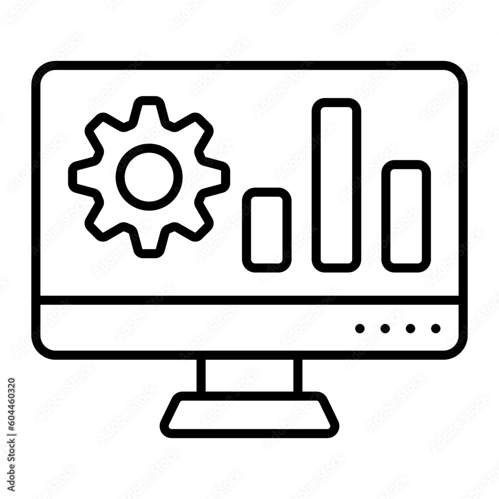 Data Science Thin Line Icon Data Science Thin Line Icon