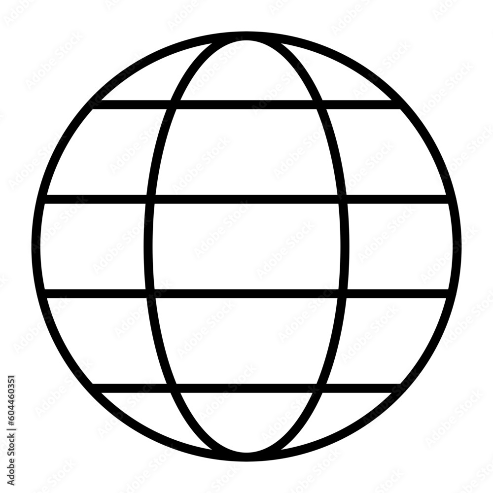 Internet Learning Thin Line Icon Internet Learning Thin Line Icon