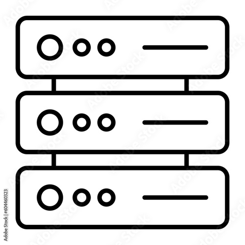 Database Thin Line Icon