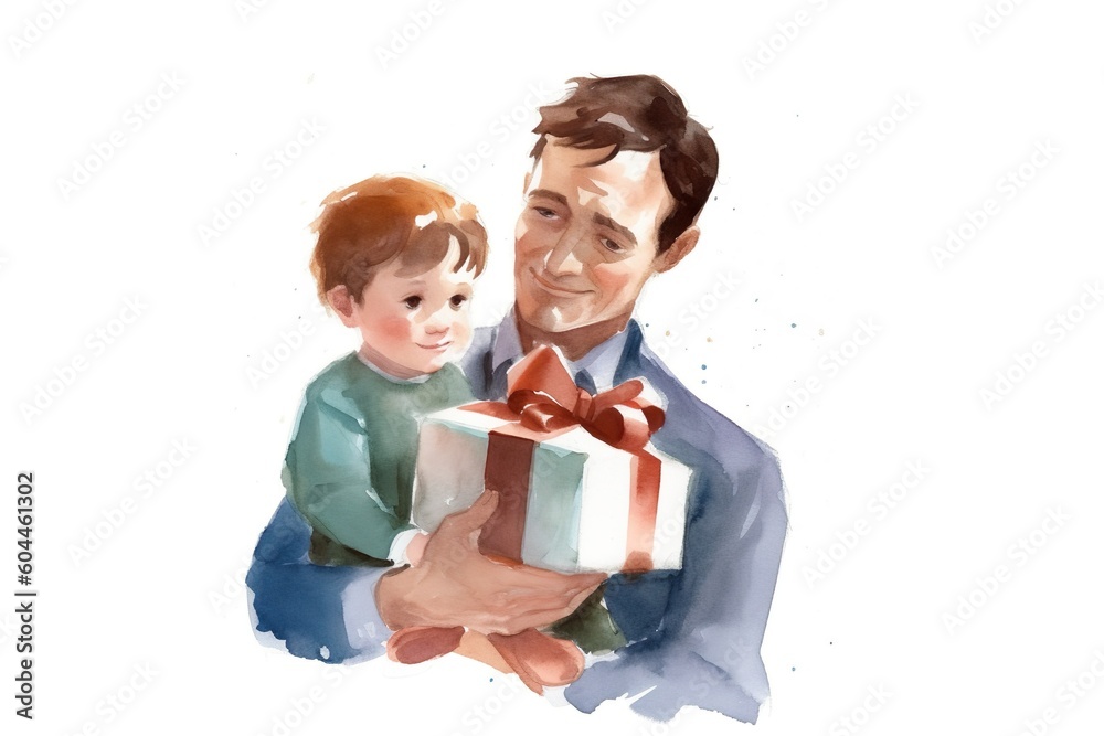 Father's Day illustration and pictures designed to depict father love for his family father hard work father love made made with generative AI technology Father's Day illustration and pictures designed to depict father love for his family father hard work father love made made with generative AI technology