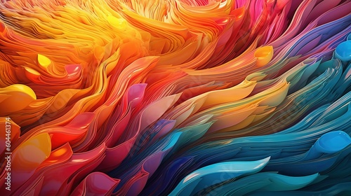 Gorgeous gradient of warm tones with orange, red, blue Abstract colorful backgrounds and textures. Generative AI