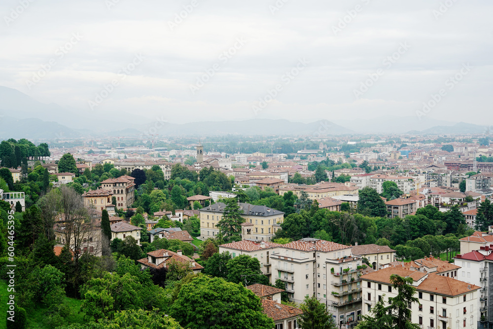 beuatiful landscape in Bergamo, Italy