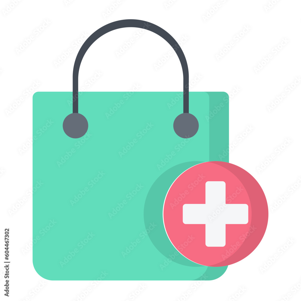 Shopping Bag Flat Icon Shopping Bag Flat Icon