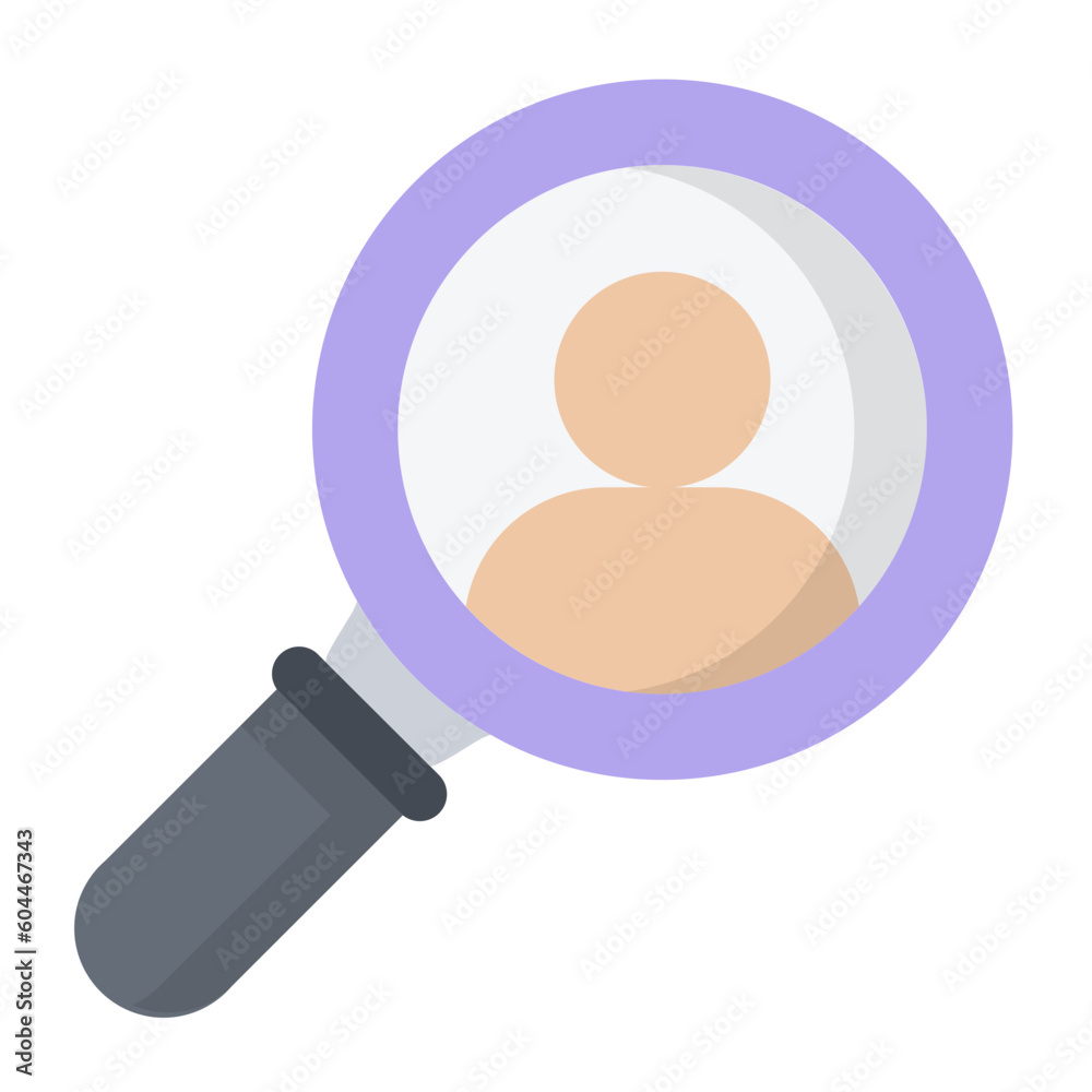 User Search Flat Icon User Search Flat Icon