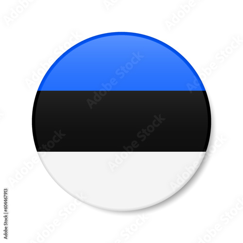 Estonia circle button icon. Estonian round badge flag. 3D realistic isolated vector illustration Free Download Estonia circle button icon. Estonian round badge flag. 3D realistic isolated vector illustration - GFXLoad