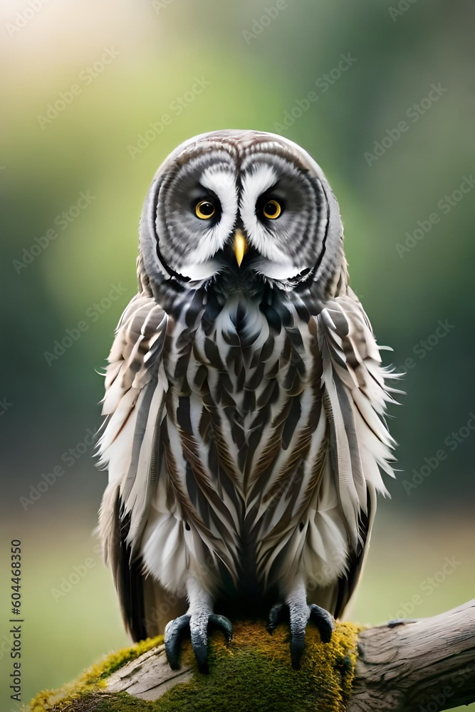 Obraz premium Great Gray Owl bird , Generative AI