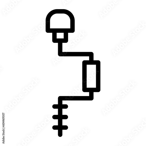 Canvastavla hand drill icon