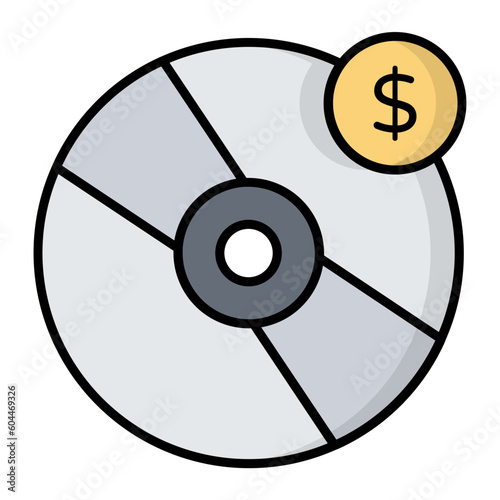Vinyl Line Color Icon