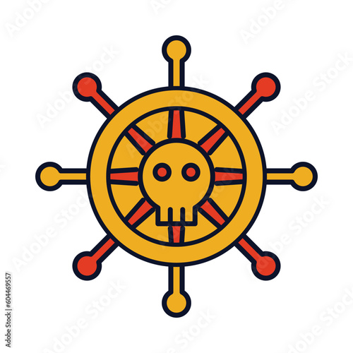 wheel, ship wheel, skull, ocean ship wheel, steering , Pirate, ship wheel icon
