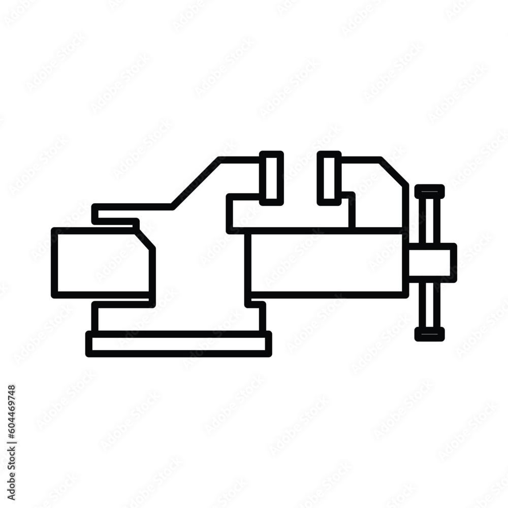 Vise, Bench Vise, Vice Jaw vise tool, carpentry tool, Vice bench tool icon