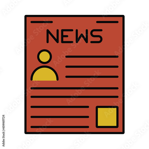 election, newspaper, political news icon