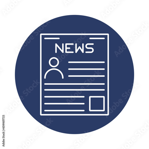 election, newspaper, political news icon