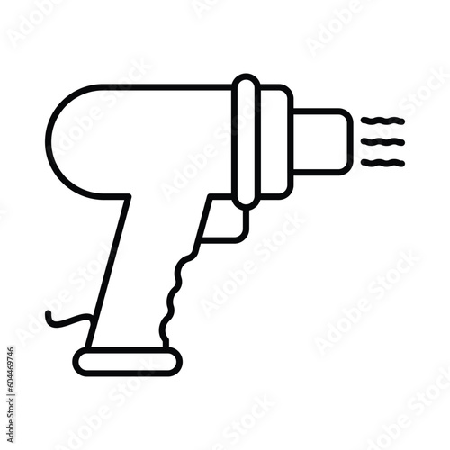 Electric hand drill, Heat gun, screwdriver , Electric screwdriver drill icon