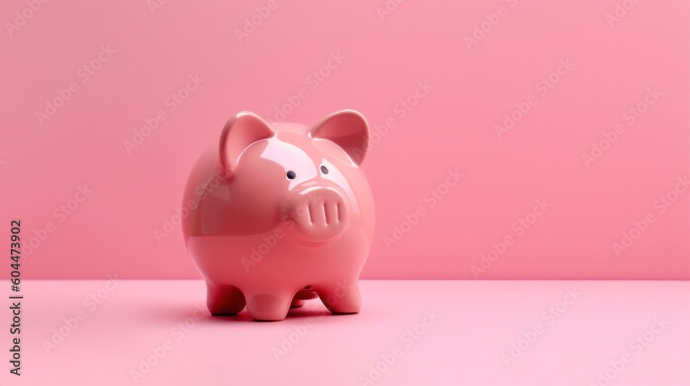 Concept of Piggy Bank for Financial Freedom