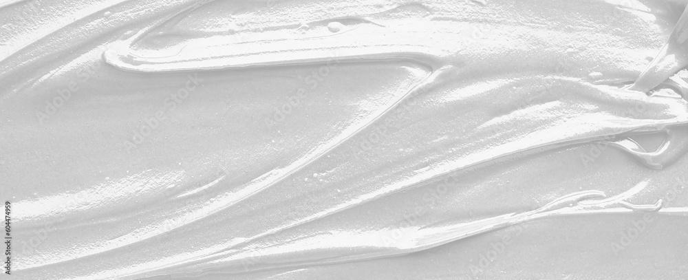 Obraz premium White creamy texture as background, banner design