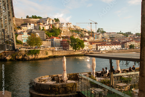 Ribiera district of Porto portugal  photo