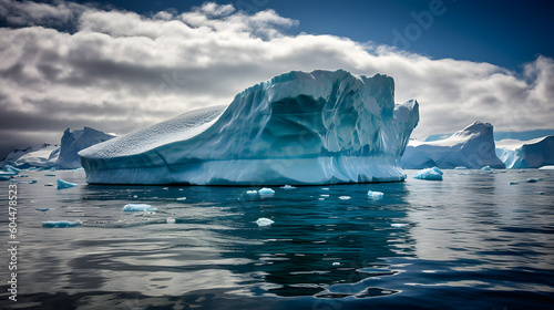 輝く南極の氷原 No.011   Glistening Antarctic Icefields Generative AI © Lumin5e616f1