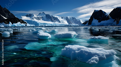 輝く南極の氷原 No.008 | Glistening Antarctic Icefields Generative AI