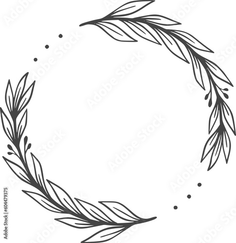 Floral Weath, wreath, design, floral, frame, illustration, vector, wedding, flower, background, nature, vintage, invitation, decoration, border, plant, template, banner, card, botanical, spring, leaf,