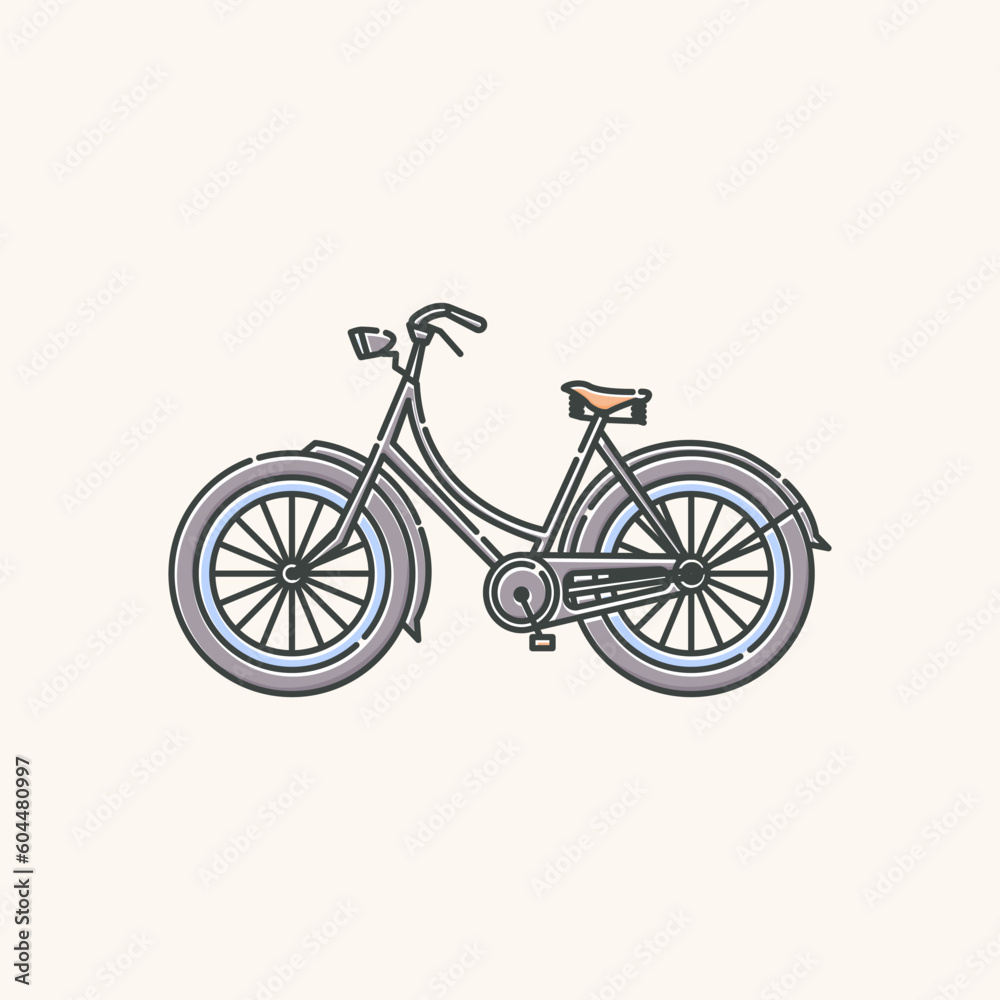 vintage bicycle illustration design, World Bicycle Day element