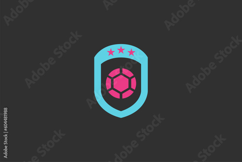 Illustration vector graphic of football emblem. Good for logo