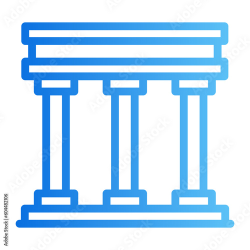 court gradient icon photo