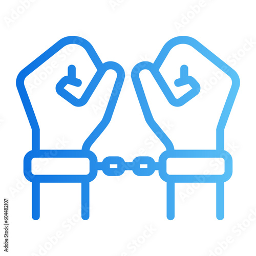 arrest gradient icon