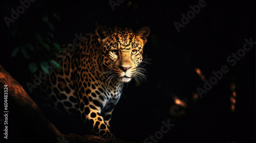 leopard in the night © David