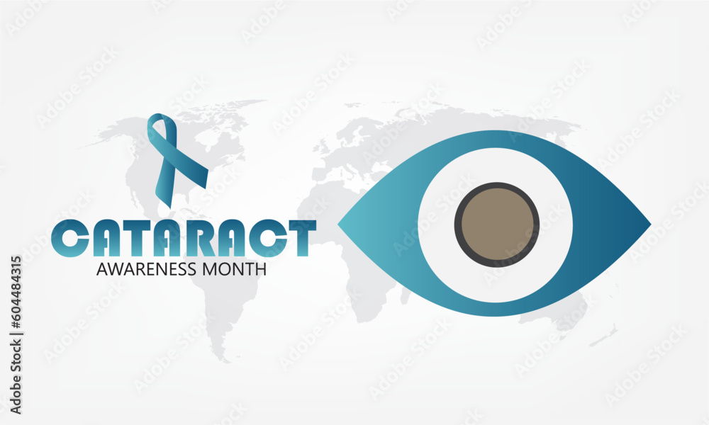 Vector illustration for Cataract Awareness Month. Simple and elegant design Vector illustration for Cataract Awareness Month. Simple and elegant design