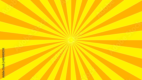 yellow and orange color Sun Illustration 