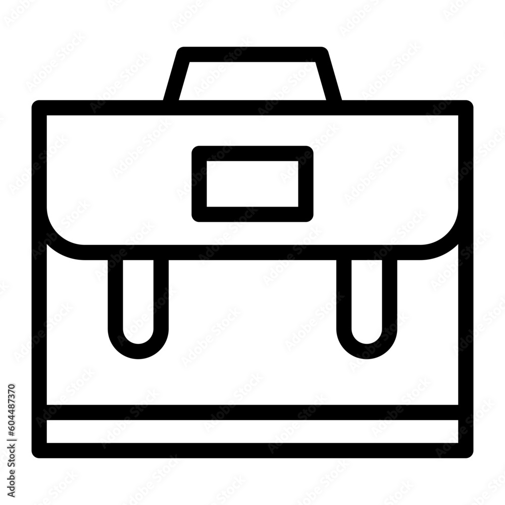 Briefcase Simple Line Icon Logo Symbol Briefcase Simple Line Icon Logo Symbol